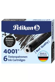 Pelikan Naboje krtkie TP/6 czarne 6 szt.