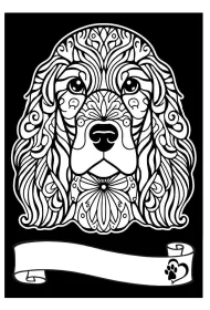 Kolorowanka welwetowa A4 Cocker Spaniel