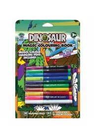 Ksi��eczka z magicznymi mazakami Dinozaury