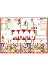 Brewis Naklejki na prezenty 30x23cm 140 szt