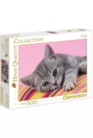 Puzzle 500 el. Szary kotek 30362 Clementoni