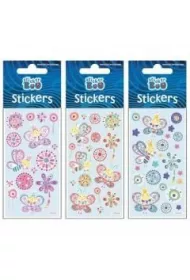 Sticker Boo Naklejki silver Motyle4