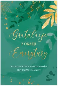 Karnet B6 Emerytura li�cie