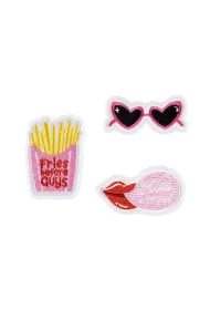PartyDeco Naprasowanki Kiss mix 3 szt