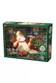 Puzzle 1000 wity Mikoaj maluje samochody G3 Cobble Hill