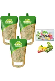 Purena Koncentrat lemoniady rabarbarowo-cytrynowej na 6l Zestaw 3 x 1 kg