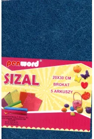 Polsirhurt Sizal w arkuszach brokatowy 20x30 '5