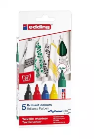 Edding Markery do tkanin 5 szt.