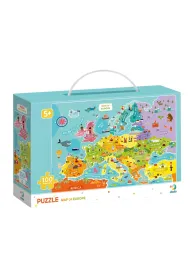 Puzzle 100 el. Mapa Europy Dodo