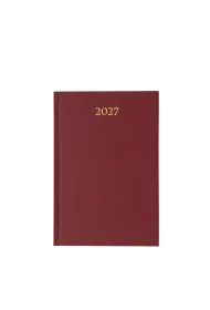 Terminarz 2027 dzienny B6 Divas bordowy