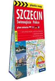 Szczecin �winouj�cie Police  foliowany plan miasta 1:22 000