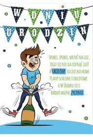 Stamp Karnet Comic B6 + koperta wz�r nr 28 Urodziny