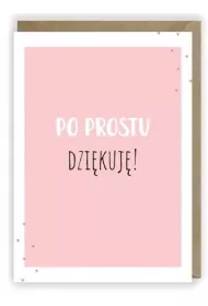 Cardie Kartka okoliczno�ciowa, eko koperta Dzi�kuj� K001