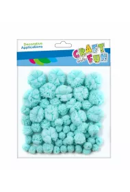 Craft with Fun Pompony dekoracyjne 60 szt.