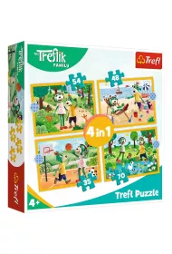 Puzzle 4w1 Trefliki na wakacjach TREFL