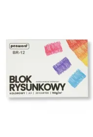Penword Blok techniczny A3 kolorowy 180g 20 kartek