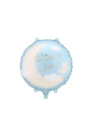 PartyDeco Balon fol.pastyl.Witaj w Domu 35x35 j.nieb.55940