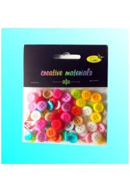 Galeria Hobby Guziki pastelowe kolorowe 11,5 mm, 15g