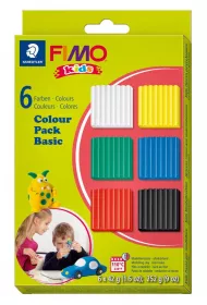 Staedtler Fimo Masa plastyczna termoutwardzalna Kids, 42g x 6 kostek, zestaw I 6x42g