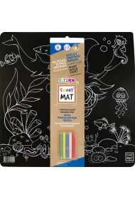 Funny Mat Black - Ocean + kreda. Mata do kolorowania wielokrotnego u�ytku Strigo