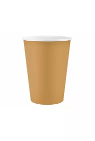 Godan Kubeczki papierowe z�ote 250ml 6 szt.