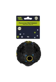 Pi�ka dla psa z d�wi�kiem 9cm na przysmaki czarna TRIK&ROLL 560874