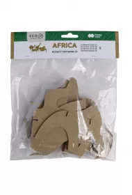 Happy Color Kszta�ty tekturowe AFRICA, 12-15 cm, 5 sztuk