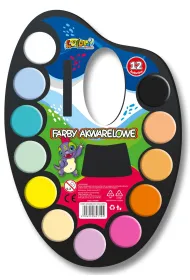 Penmate Kolori Farby akwarelowe na palecie 12 szt.