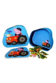 Puzzle dla dzieci w ozdobnym pude�ku 2x12 el. Farmer George Barbo Toys