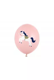 PartyDeco Balony Konik Pastel Pale Pink 30 cm