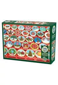 Puzzle 1000 el. Ciasteczka w kszta�cie �nie�nej kuli Cobble Hill