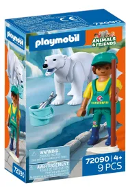 Playmobil Animals & Friends Nied�wied� polarny i�opiekun 72090