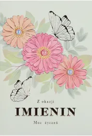 Karnet okazjonalny B6 z kopert� Imieniny Kobieta PAN DRAGON HM200-3135