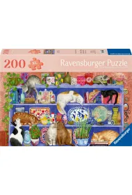 Puzzle 200 el. XL Koty na p�ce Ravensburger