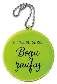 Zawieszka odblaskowa - Z ca�ego serca Bogu zaufaj