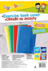Gimboo Ok�adki zeszytowe A5 krystalczne 25 szt.