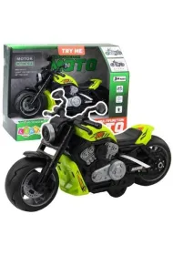 Motocykl na baterie zielony