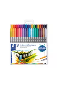 Staedtler Flamastry dwustronne Design Journey, 3 mm i 0.5-0.8 mm, 36 kolor�w 36 szt.