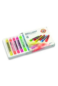 Koh-I-Noor Pastele suche Fluo 6 kolor�w