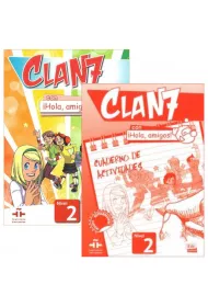 Clan 7 con Hola, amigos! 2. Podr�cznik i zeszyt �wicze� do j�zyka hiszpa�skiego