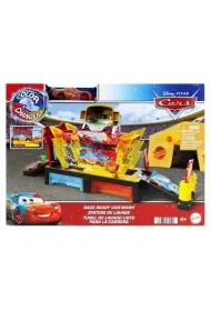Cars. Myjnia samochodowa + autko ze zmian� koloru Mattel