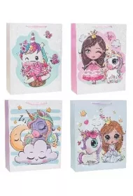 Rozette Torebka z brokatem Unicorn 31x42x12cm mix