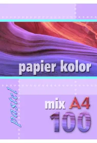 Kreska Papier ksero kolor pastelowy A4 100 kartek