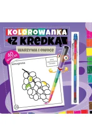 Kolorowanka z kredk�. Warzywa i owoce