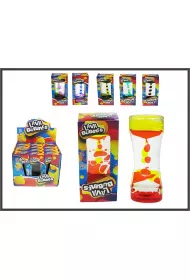 Lawa z kolorowymi p�ynami w klepsydrze 14cm