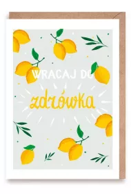 Cardie Kartka okoliczno�ciowa �yczenia zdrowia cytryny