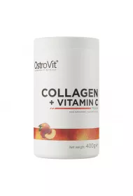 OstroVit Kolagen + Witamina C - smak brzoskwiniowy suplement diety 400 g
