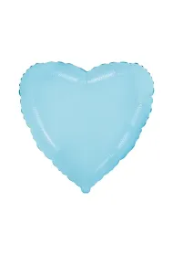 Balon foliowy Serce (niebieskie delikatne 45cm