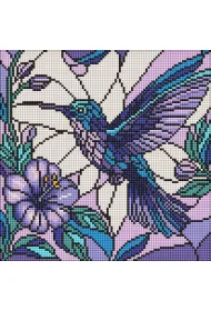 Diamentowa mozaika - Witra�. Koliber 30x30cm