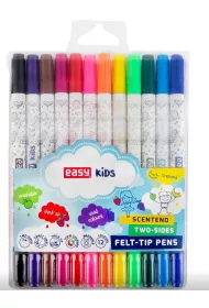 Easy Stationery Flamastry spieralne zapachowe dwustronne 12 szt.